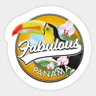 Fabulous Panama retro logo Sticker